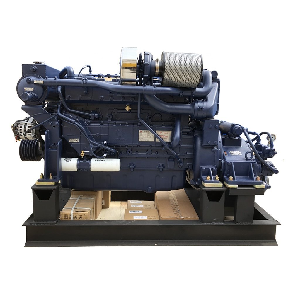 Weichai WD10C Series 140KW 190HP Marine Diesel Engine With Transmission WD10C190-15